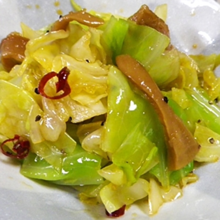キャベツメンマの中華風サラダ